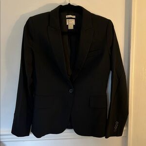 Club Monaco Black Italian Wool Blazer